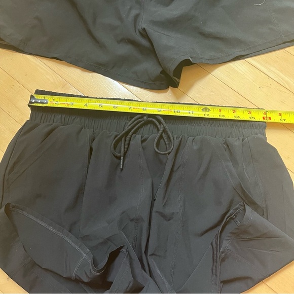 Kona Sol Lot Of 2 Womens Sz L High Waisted Swim Shorts Drawstring Pockets Black - Picture 7 of 9